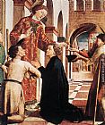 Michael Pacher St Lawrence Distributing the Alms painting